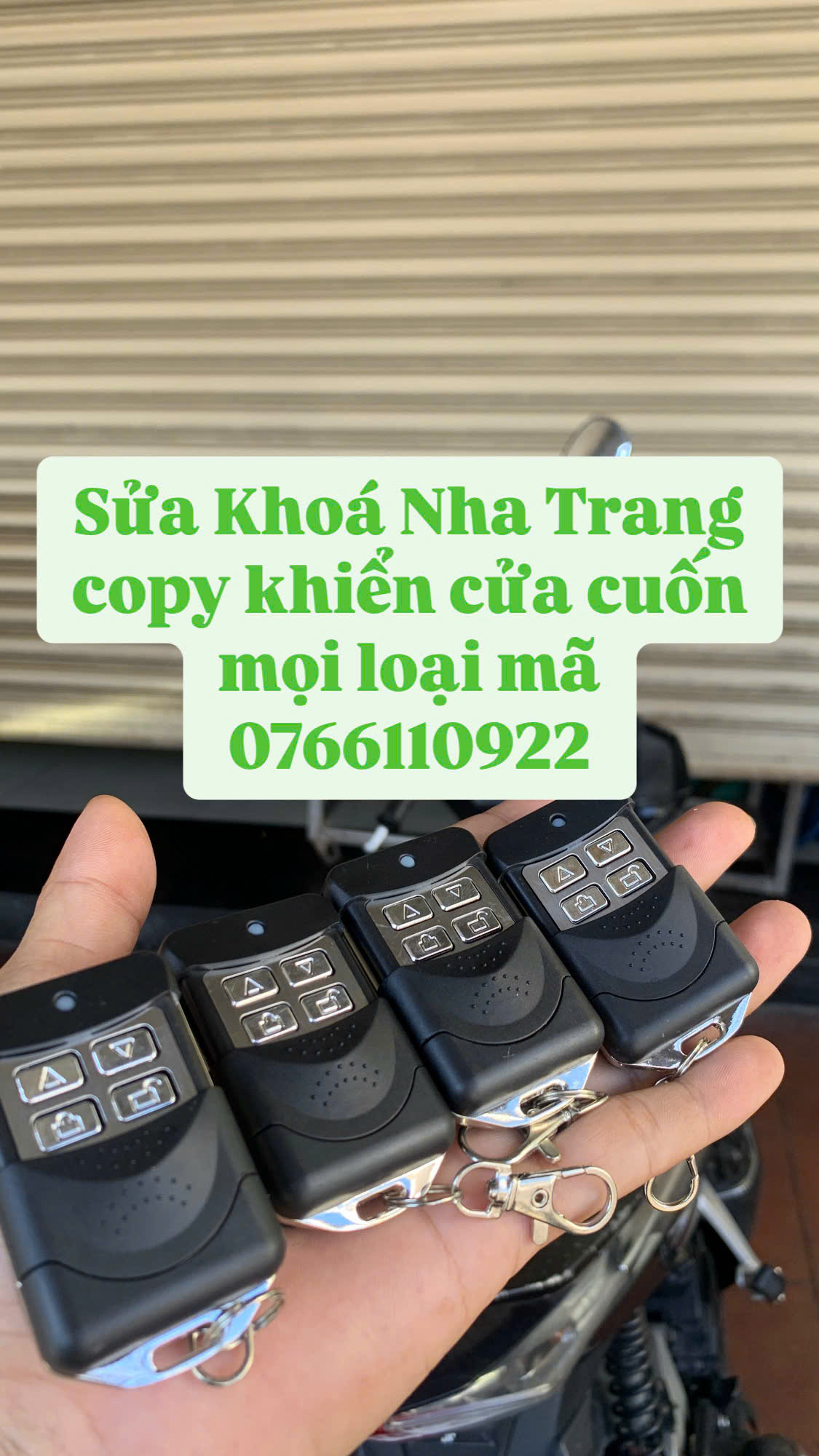 sao chép điều khiển cửa cuốn