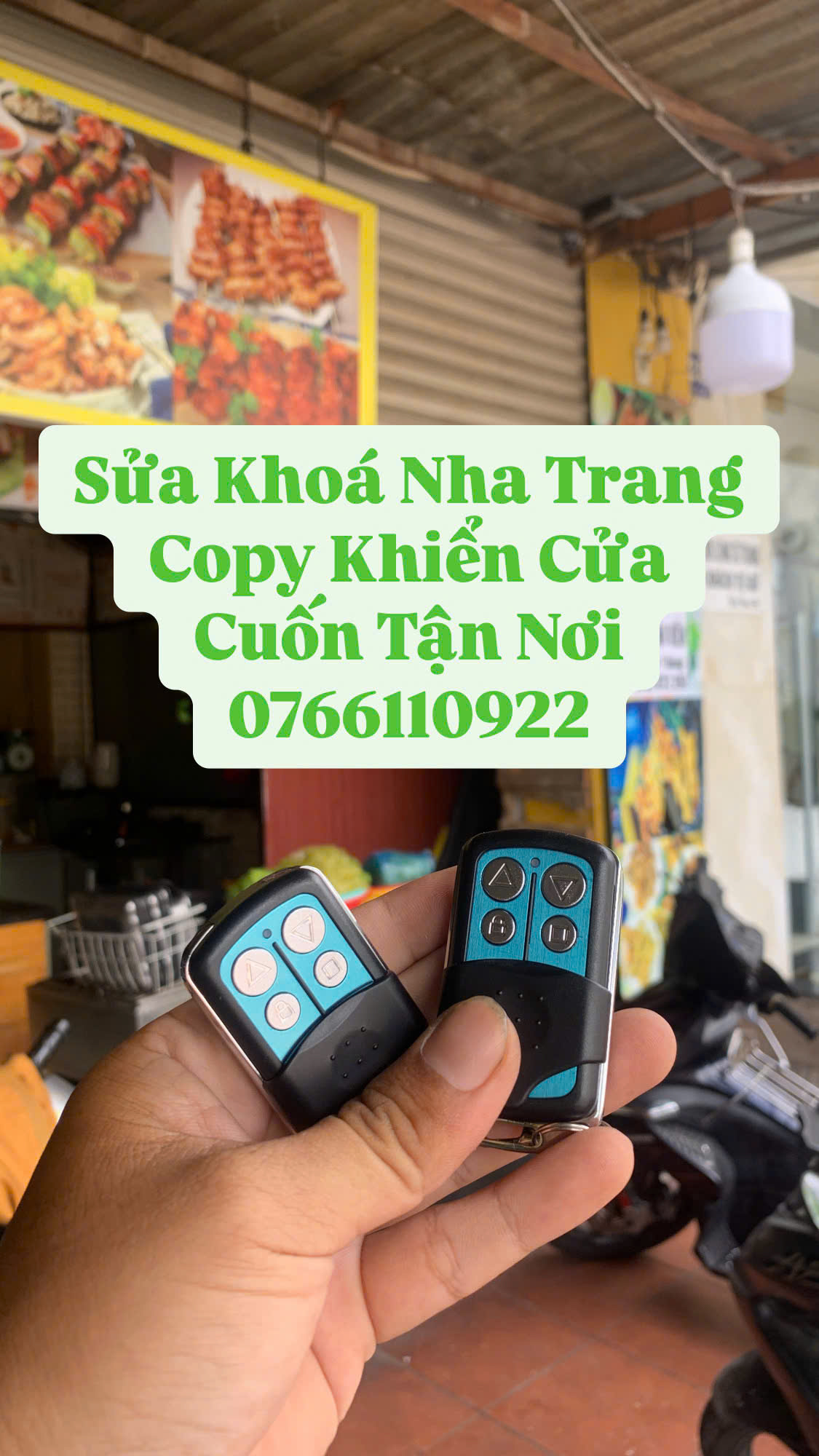 chép remote cửa cuốn tại nha trang